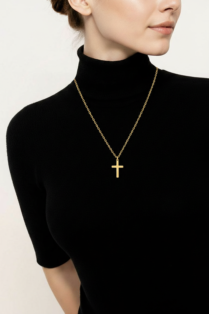 Juno Crosses Necklace | Water-Proof, Hypoallergenic, Tarnish-Free Necklaces