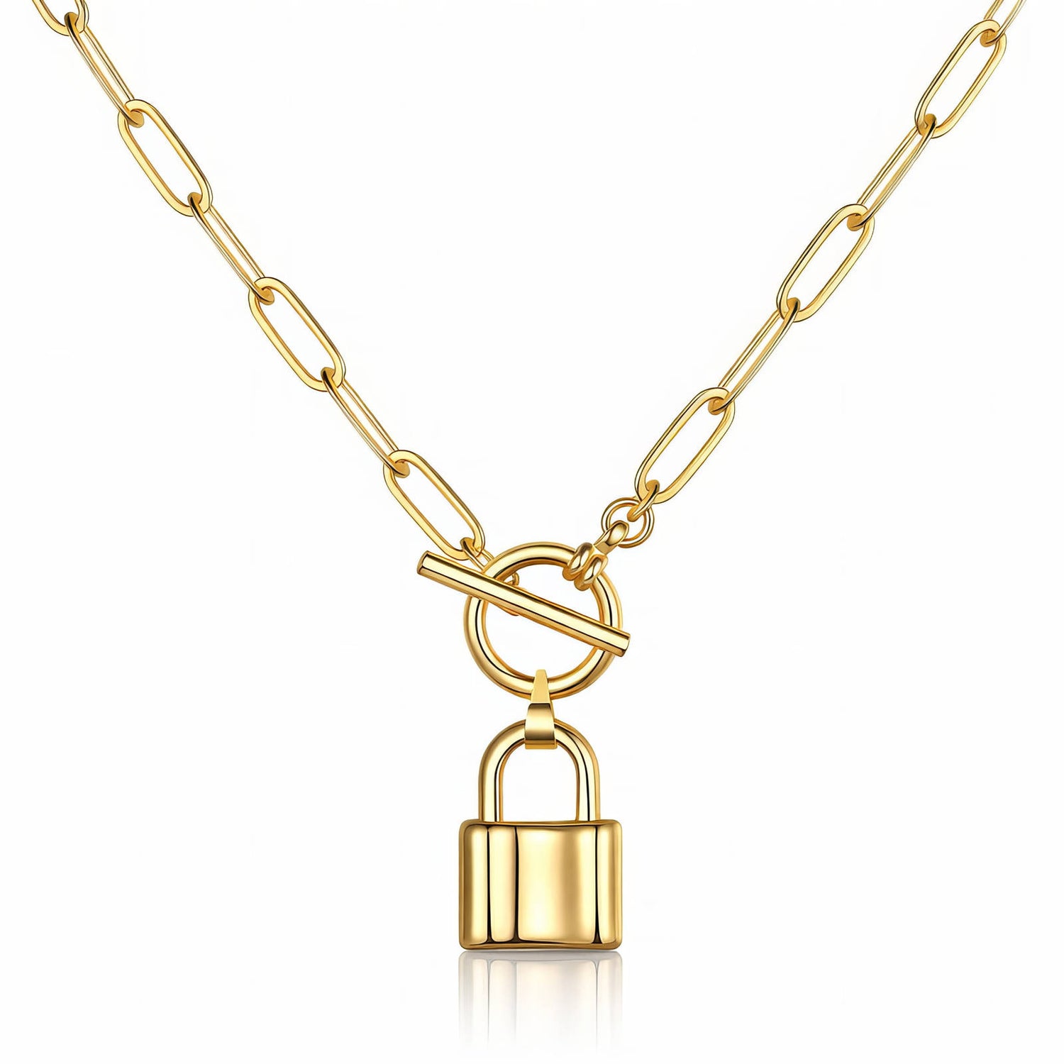 Isolde Lock Necklace | Water-Proof, Hypoallergenic, Tarnish-Free Necklaces