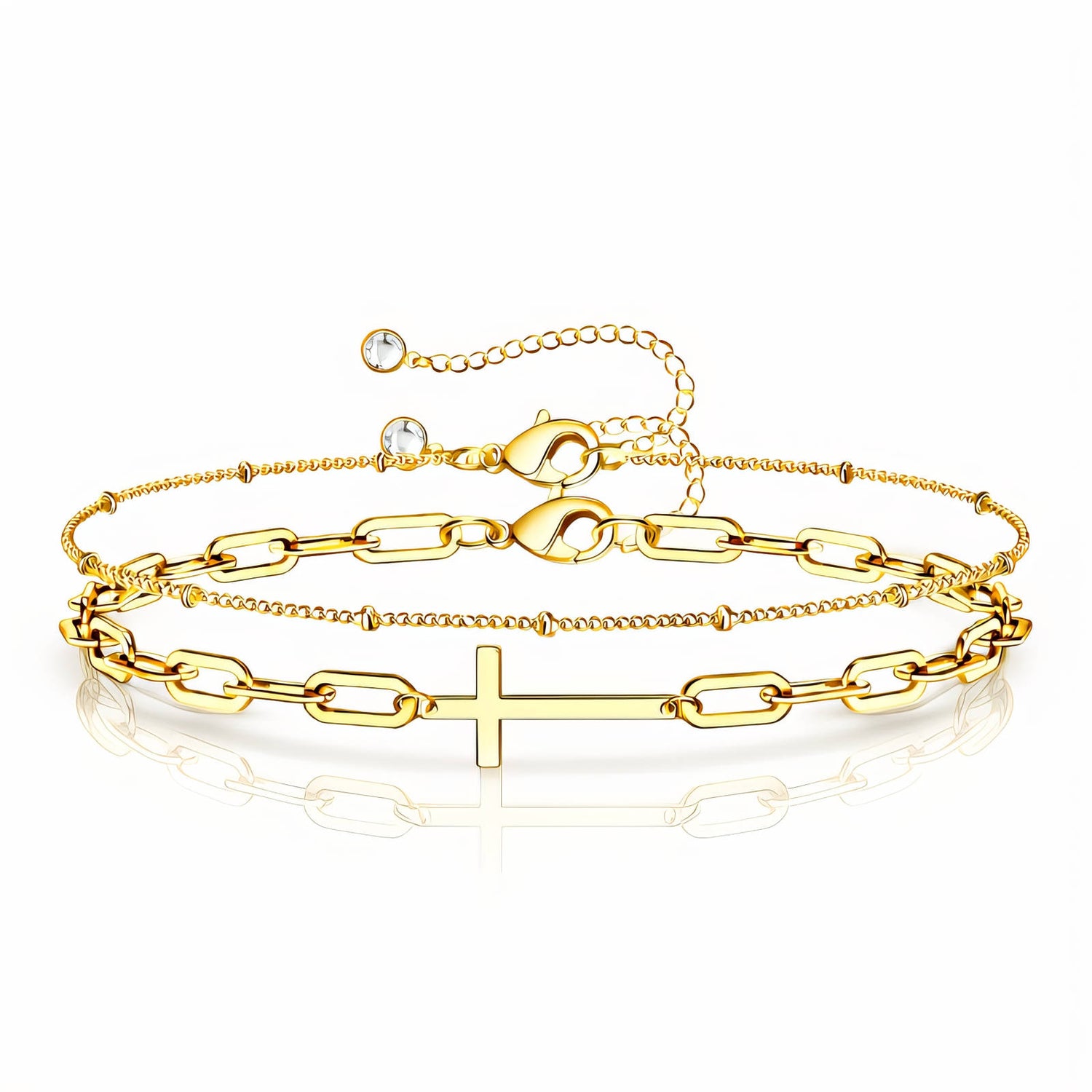 Portia Crosses Bracelet | Water-Proof, Hypoallergenic, Tarnish-Free Bracelets
