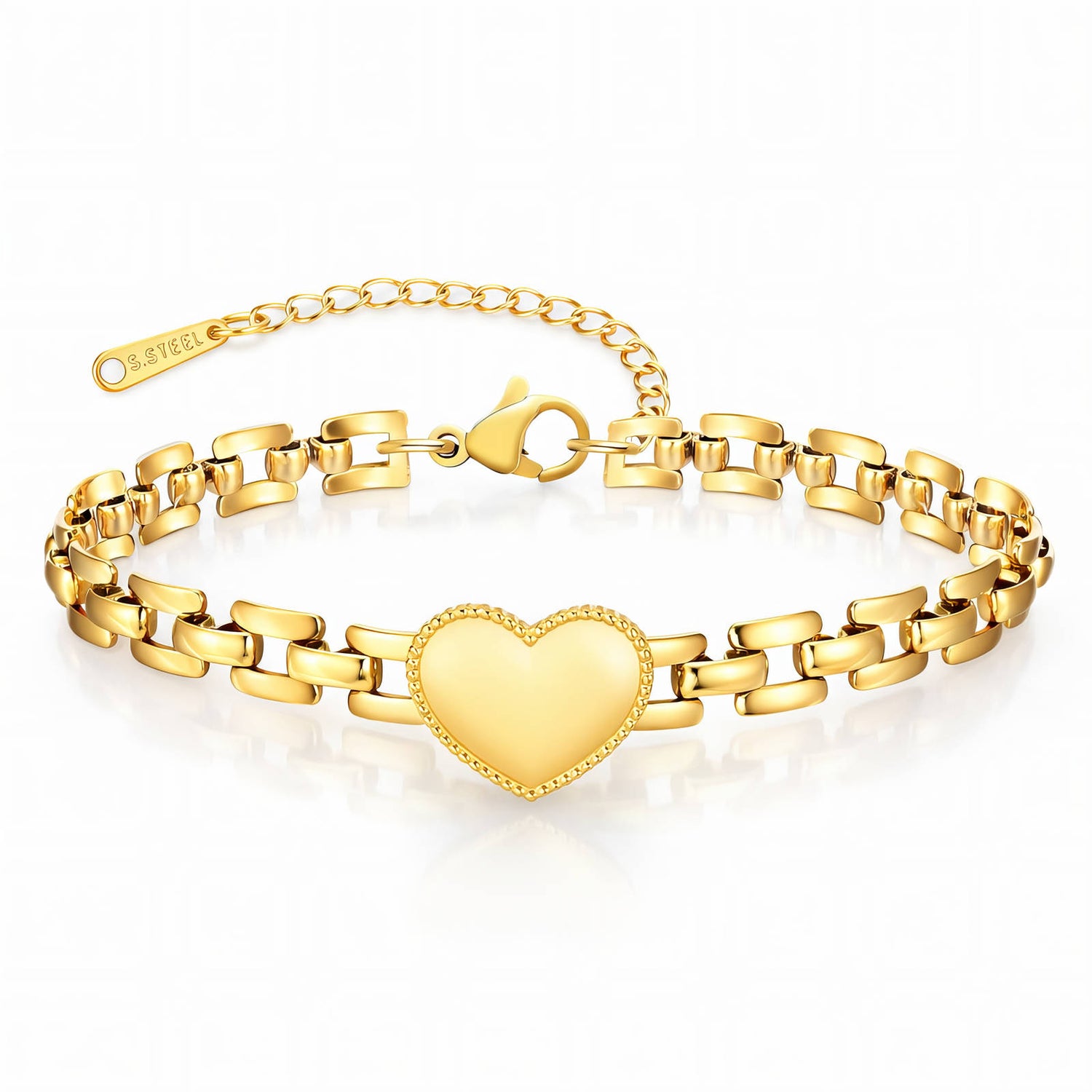 Marcella Heart Bracelet | Water-Proof, Hypoallergenic, Tarnish-Free Bracelets