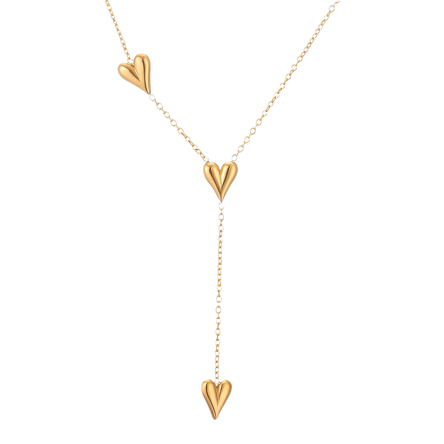 Runa Hearts Necklace | Water-Proof, Hypoallergenic, Tarnish-Free Necklaces