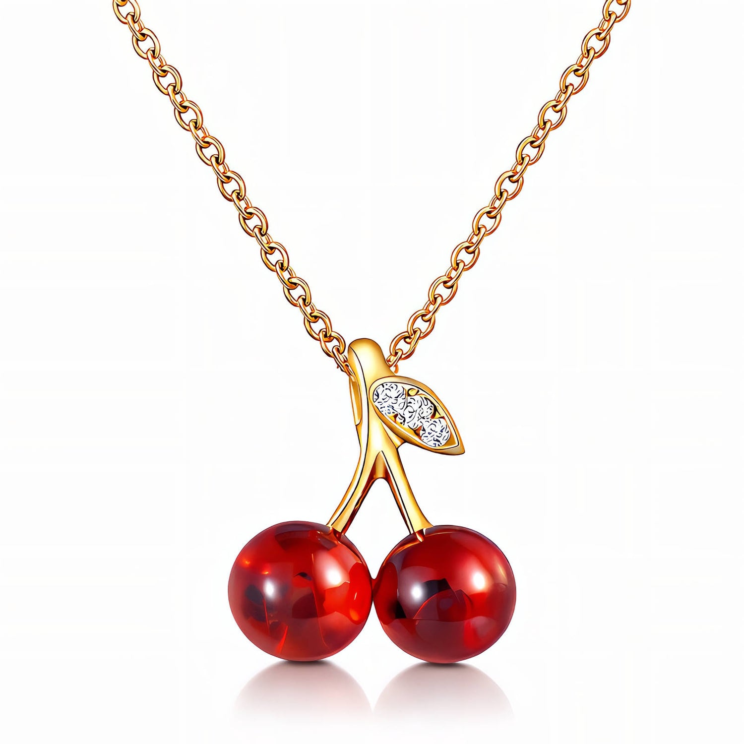 Saga Cherry Necklace | Water-Proof, Hypoallergenic, Tarnish-Free Necklaces